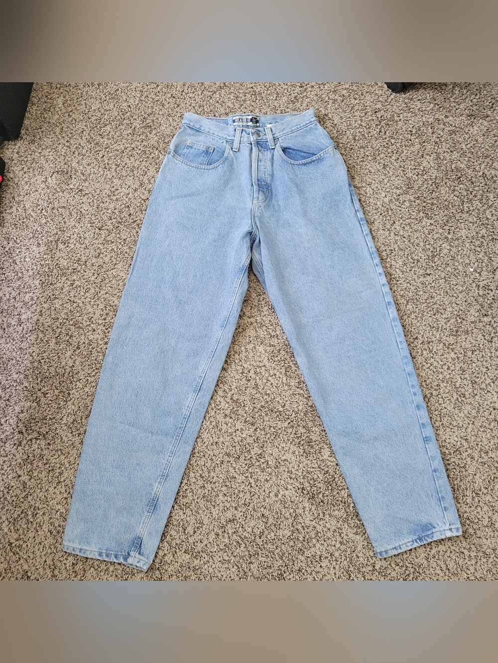 Vintage Gap Jeans Relaxed Fit 90s 100% Cotton Light Wash Blue 6 Regular Fits 4
